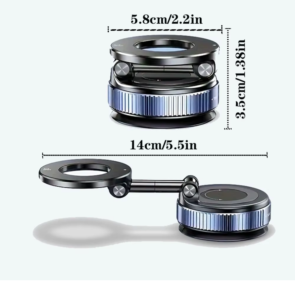 Soporte de teléfono con ventosa magnética
