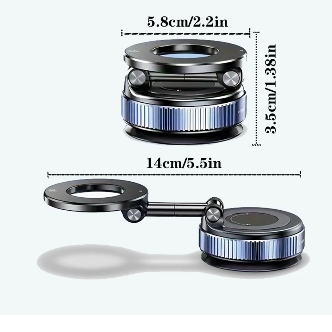 Soporte de teléfono con ventosa magnética